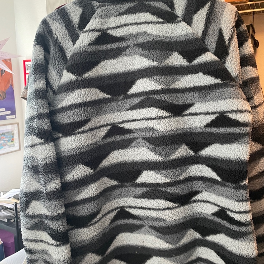 Columbia Black and Gray Fleece Full Zip - Picture 4 of 4